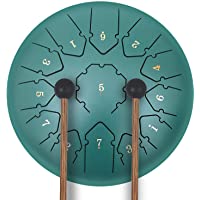 KUDOUT Tambor de Lengüetas-C Chiave 12 PulgadasTongue Drum-13 Notas Percusión Tambor de la Lengua con Bolsa de Viaje…